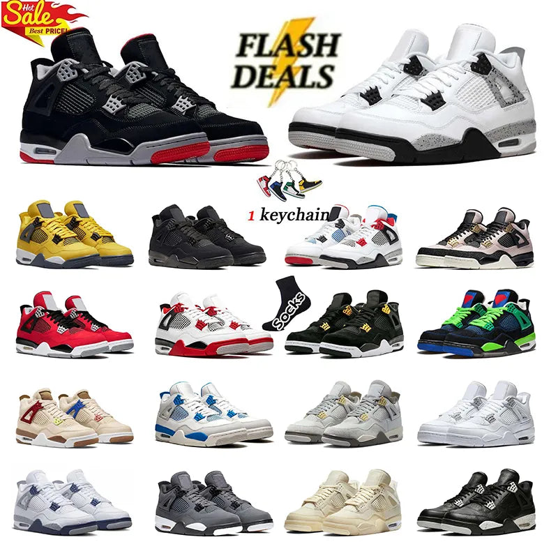 Basketball 4 4s Designer Sport Shoes sneakers